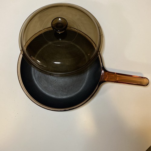 Amber vision ware skillet - amber,